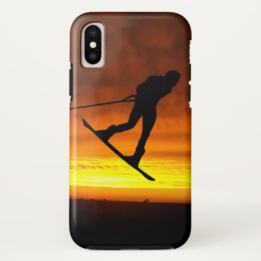 Wakeboardの日没のiPhone Xの場合 Case-Mate iPhoneケース (裏面)