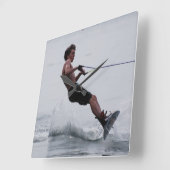 Wakeboardの角度の柱時計 スクエア壁時計 (傾斜)