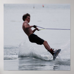 Wakeboardの角度ポスター ポスター