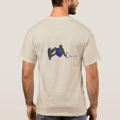 Wakeboard色の渦巻のTシャツ Tシャツ (裏面)