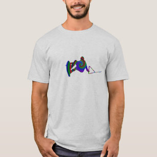 Wakeboard色の渦巻のTシャツ Tシャツ