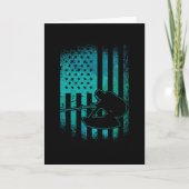 Wakeboard American Flag Wakeboarder Wakeboarding カード (正面)