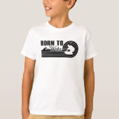 Wakeboard Born To Wake Wakeboarding Wakeboarder Tシャツ (正面)
