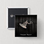 Wakeboarder; クールな黒 缶バッジ (正面&裏面)