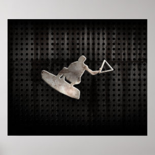 Wakeboarder; Cool Black ポスター