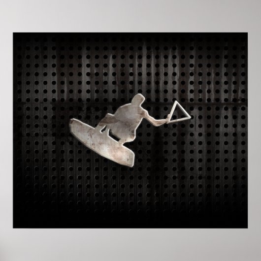 Wakeboarder; Cool Black ポスター (正面)