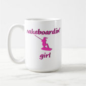 Wakeboardinの女の子のマグ コーヒーマグカップ (左)