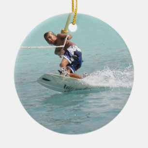 Wakeboardingの回転オーナメント セラミックオーナメント