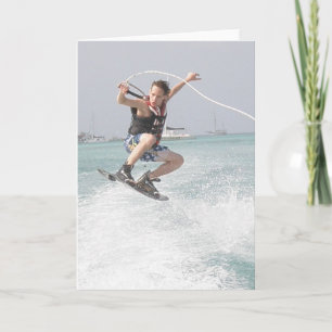 Wakeboardingの挨拶状 カード