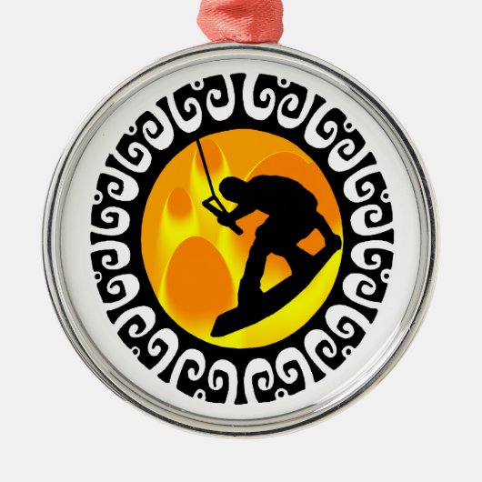 WAKEBOARDING大気 メタルオーナメント (正面)