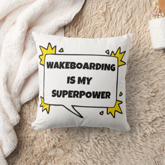 Wakeboarding is my superpower クッション (ブランケット)
