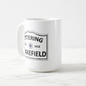 WAKEFIELDマサチューセッツの故郷の固まりMA Townie コーヒーマグカップ (正面左)