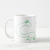 Wakeupasaurus コーヒーマグカップ (左)