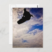 「Waking Life」ウェイクボーダー反転シルエット ポストカード (正面/裏面)