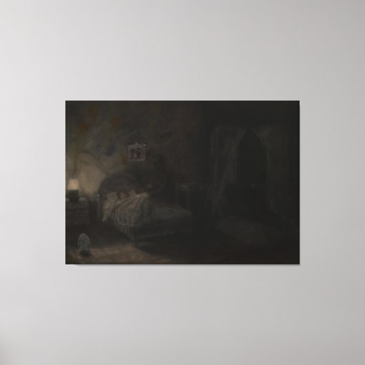 Waking nightmare - Oil painting キャンバスプリント (正面)