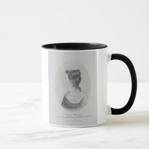 Wal著刻まれるエミリーBronte (1818-48年)のポートレート マグカップ