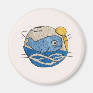 Wal im Stickdesign マグネット