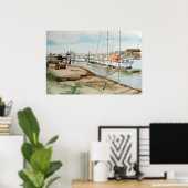 Walberswick Harbour Suffolk Coastal Art ポスター (ホームオフィス)