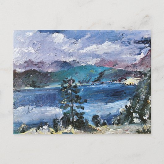 Walchensee with larch by Lovis Corinth ポストカード (正面)
