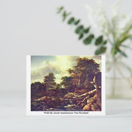 Wald by Jacob Isaackszoon Van Ruisdael ポストカード (スタンド正面)