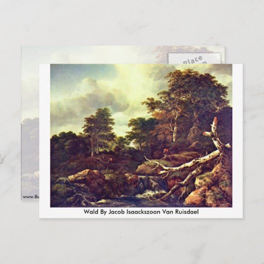 Wald by Jacob Isaackszoon Van Ruisdael ポストカード (正面/裏面)