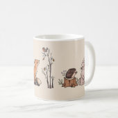 Wald mit Tieren コーヒーマグカップ (正面右)