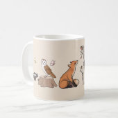 Wald mit Tieren コーヒーマグカップ (正面左)