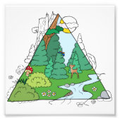 Waldbild フォトプリント (正面)