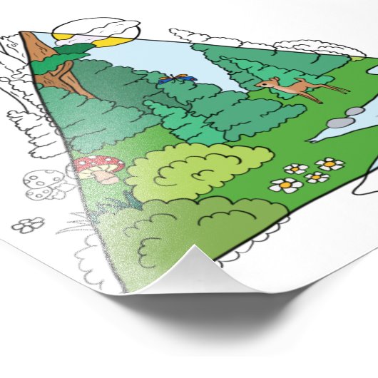 Waldbild フォトプリント (角)