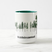 Waldeinsamkeit 森林の静寂 エステティック マグカップ (中央)