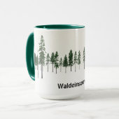 Waldeinsamkeit 森林の静寂 エステティック マグカップ (正面左)