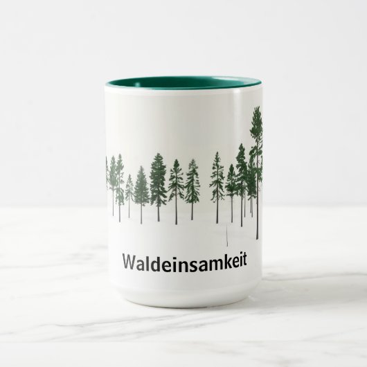 Waldeinsamkeit Forest Solitude Aesthetic マグカップ (中央)