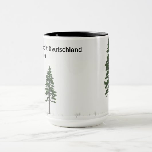 Waldeinsamkeit Nature Lover Personalized マグカップ (中央)
