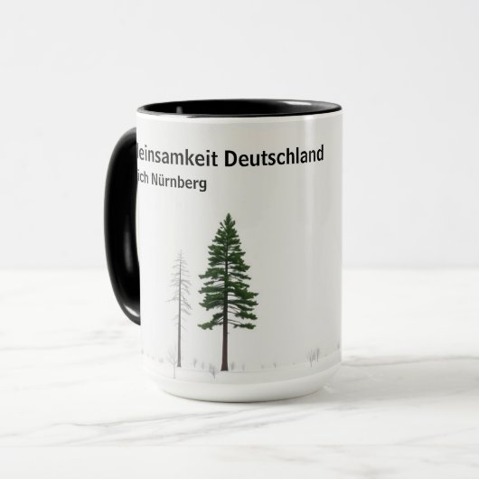 Waldeinsamkeit Nature Lover Personalized マグカップ (正面左)