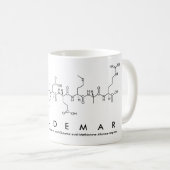 Waldemarペプチド名mug コーヒーマグカップ (正面右)