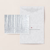 Waldenの池か森: Yuletideの休日 箔カード (ディスプレー)