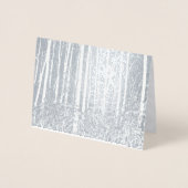 Waldenの池か森: Yuletideの休日 箔カード (正面)