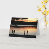 Waldenの池の"落ち着いた西部の空"カード カード (黄色い花)