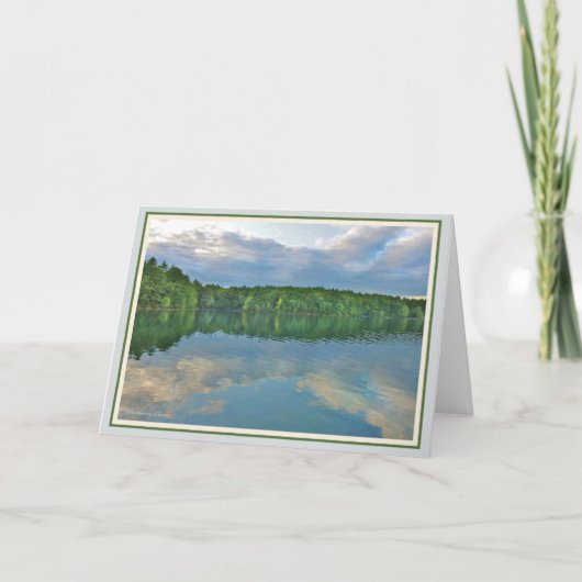 Waldenの池: ブルーバードは彼のの空を運びます カード (正面)