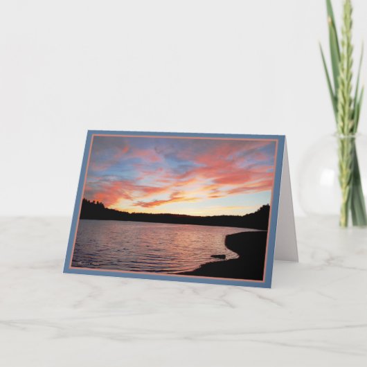 Waldenの池: 日没 カード (正面)