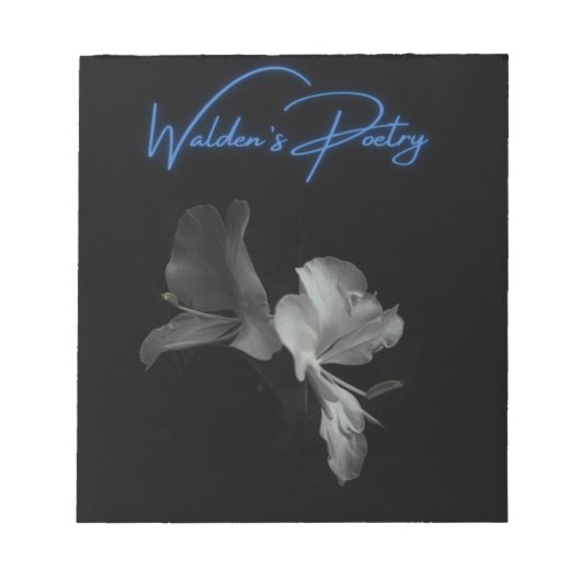 Walden's Poetry Logo代替デザイン ノートパッド (正面)