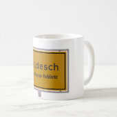 Waldesch Ortsschildの市境の印 コーヒーマグカップ (正面右)