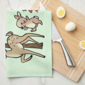 Waldlauf キッチンタオル (四つ折り)