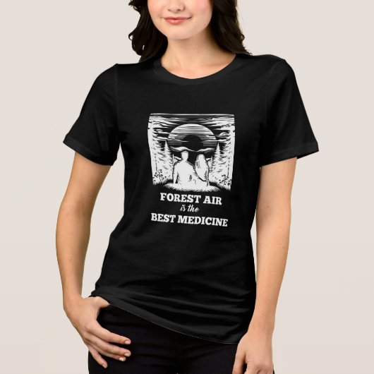 Waldluft ist die beste Medizin トライブレンドTシャツ (正面)