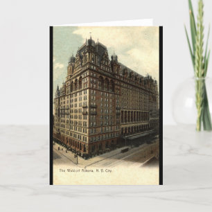 Waldorf Astoria、ニューヨークシティの1908年のヴィンテージ カード