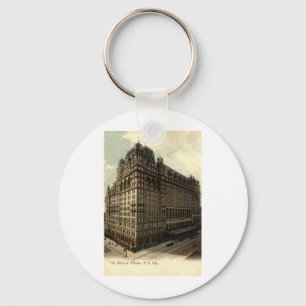 Waldorf Astoria、ニューヨークシティの1908年のヴィンテージ キーホルダー