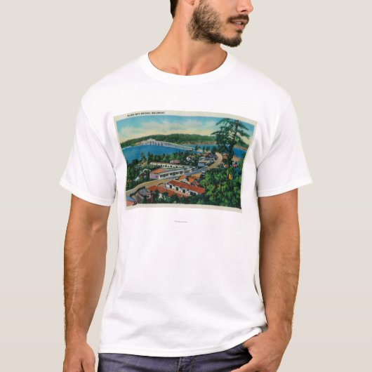 Waldport、オレゴンのAlsea湾橋 Tシャツ (正面)