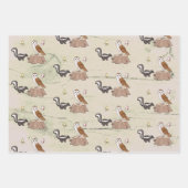 Waldtiere Packpapier Blatt ラッピングペーパーシート (正面3)