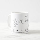 Walerianペプチド名mug コーヒーマグカップ (正面左)