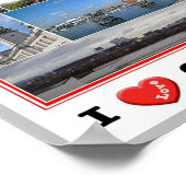 Wales - Cardiff - I Love - ポスター (角)